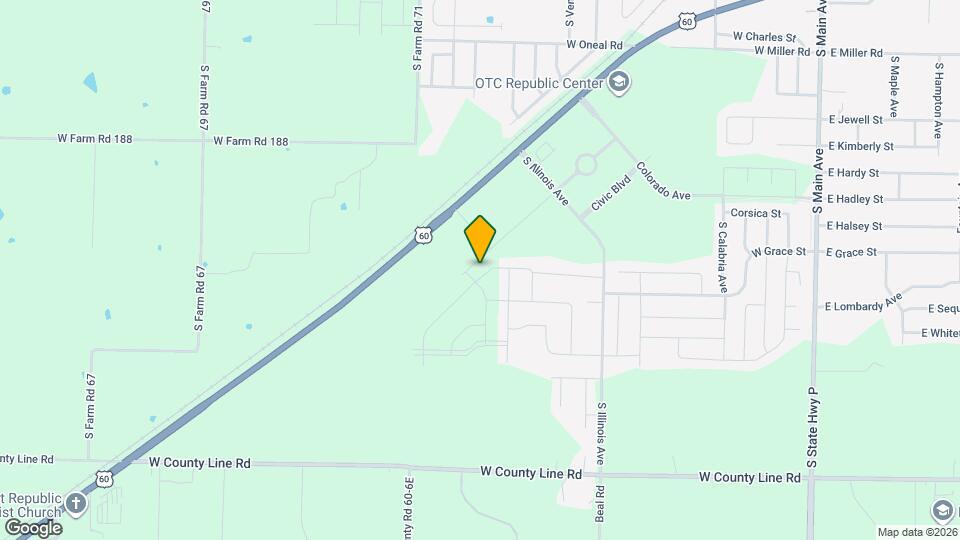 1205 Choctaw Rd Map and Location Details