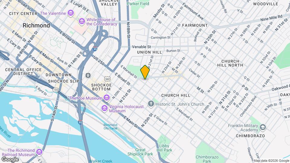 2122 E Marshall St Map and Location Details