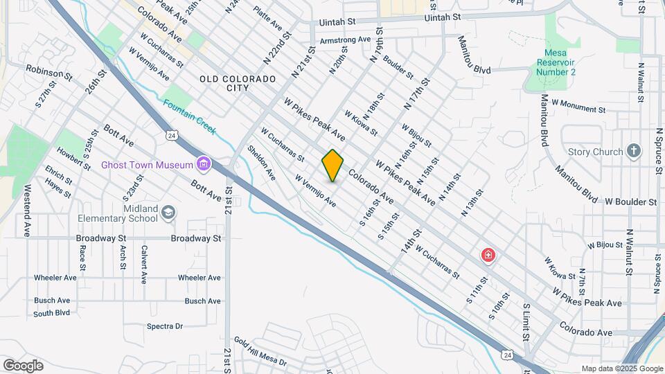 1705 W Cucharras St Map and Location Details