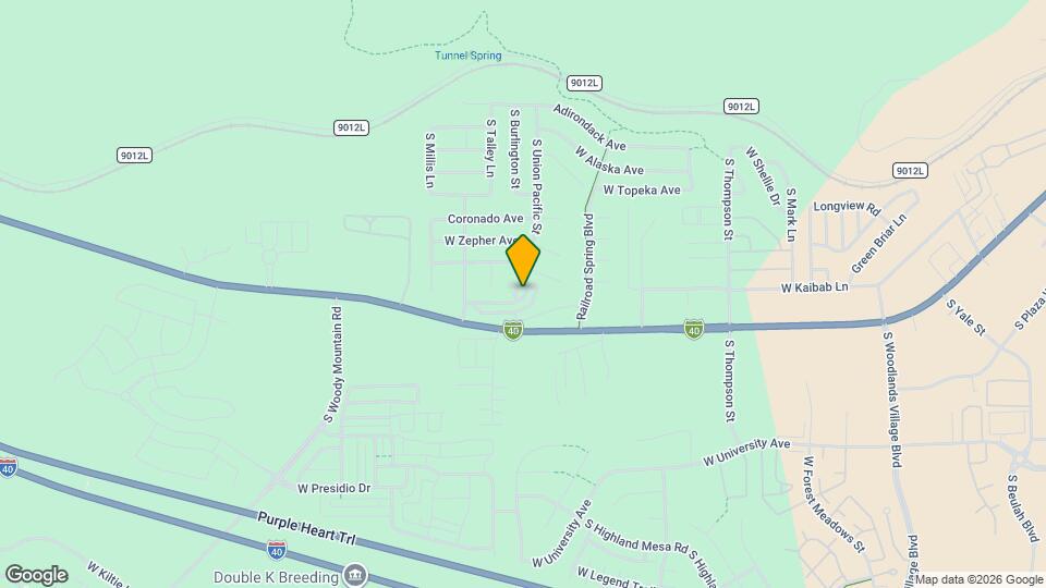 2430 W Pikes Peak Dr Mapa y Detalles de la Ubicación