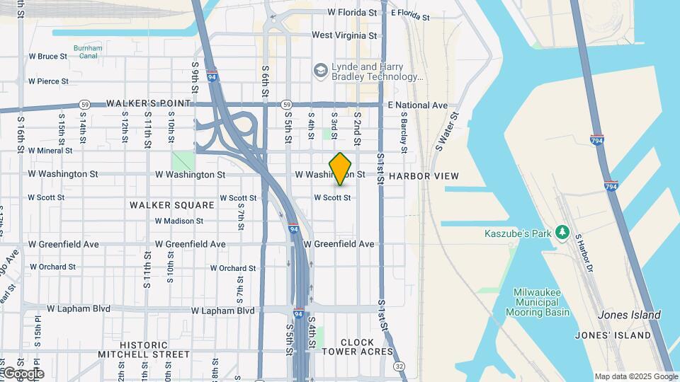 1132 S 3rd St, Unit Lower Map and Location Details