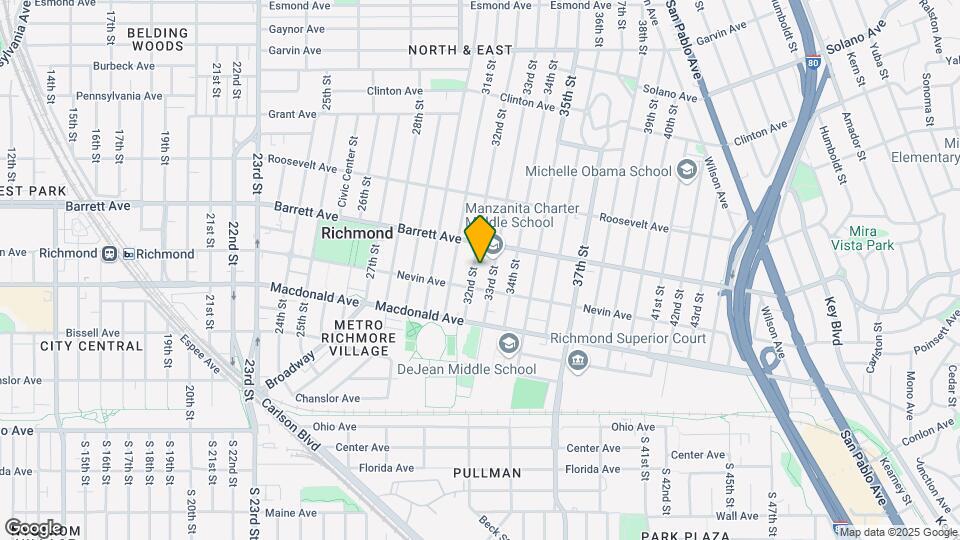 430 32nd St Map and Location Details
