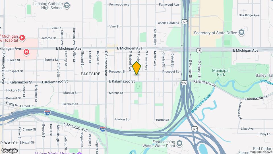 316 S Foster Ave Map and Location Details