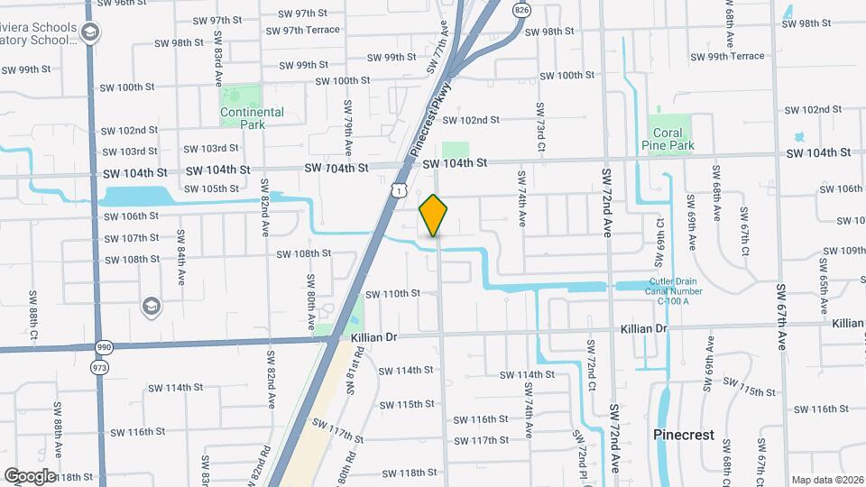 10720 SW 77th Ave Map and Location Details