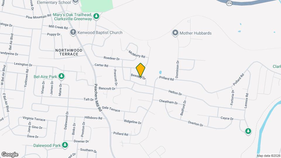 408 Beasley Dr Map and Location Details