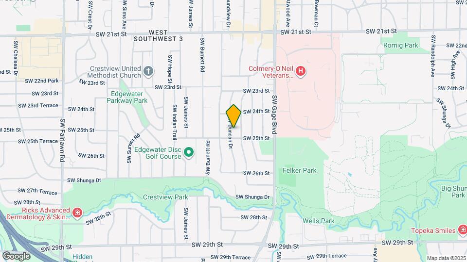 2424 SW Duncan Dr Map and Location Details