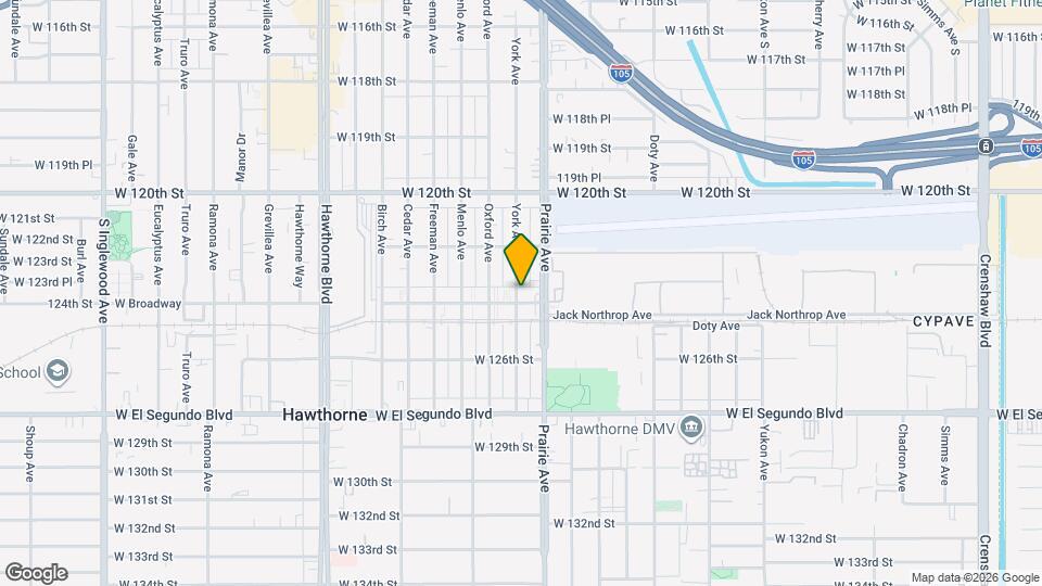 12322 York Ave, Unit D Map and Location Details