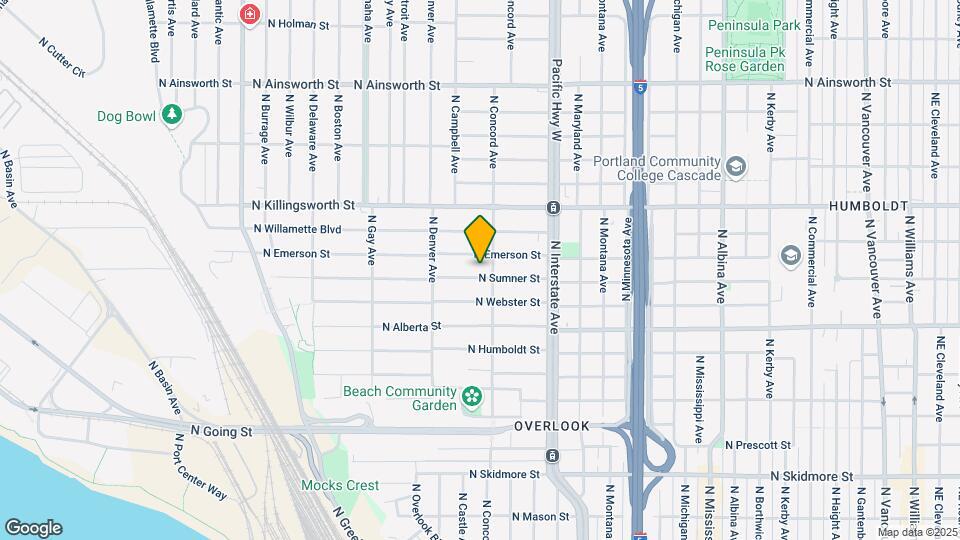 1725 N Sumner St Map and Location Details