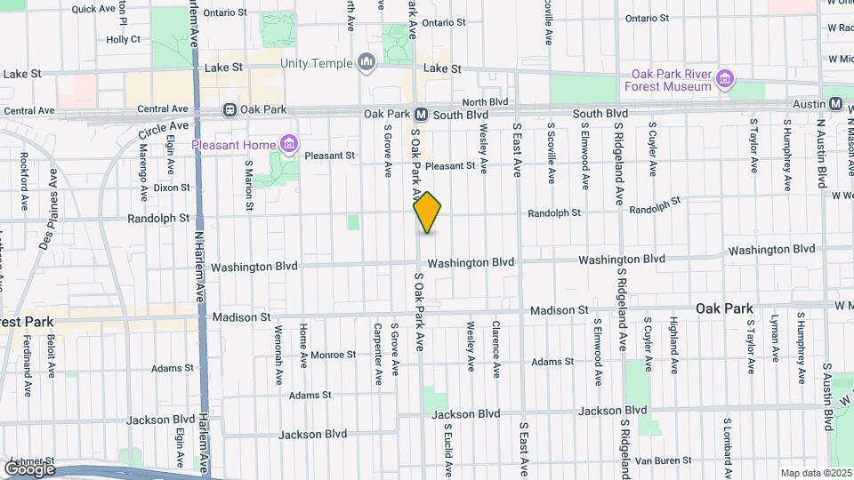 322 S Oak Park Ave Map and Location Details
