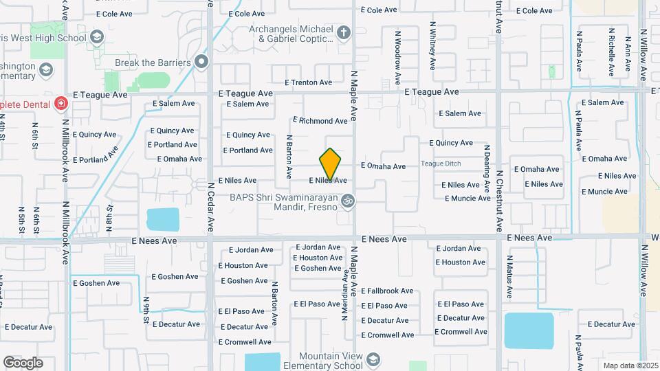 1875 E Niles Ave Map and Location Details