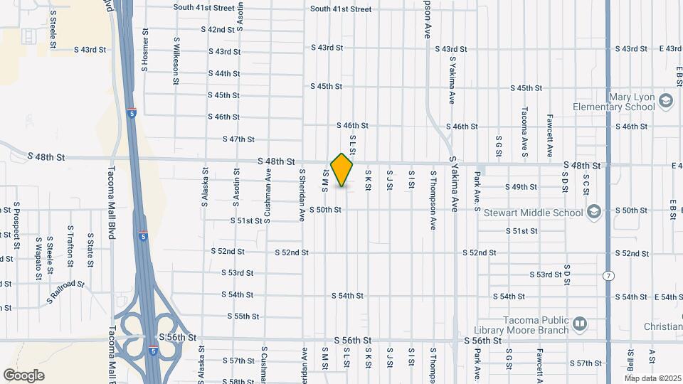 4832 S L St Mapa y Detalles de la Ubicación