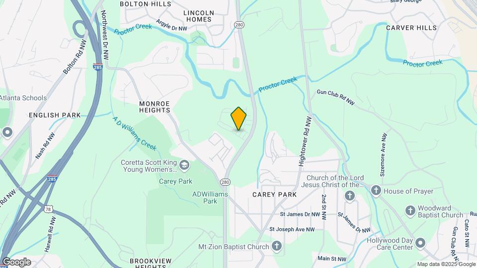 1332 Creekside Cir NW Map and Location Details