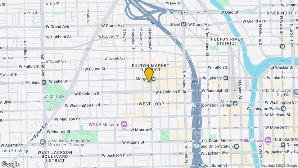 170 N Morgan St Map and Location Details