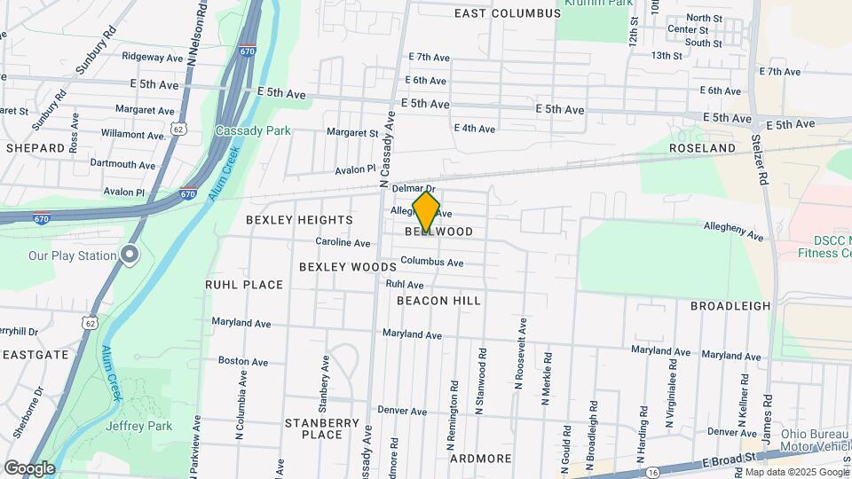 2727 Bellwood Ave Map and Location Details