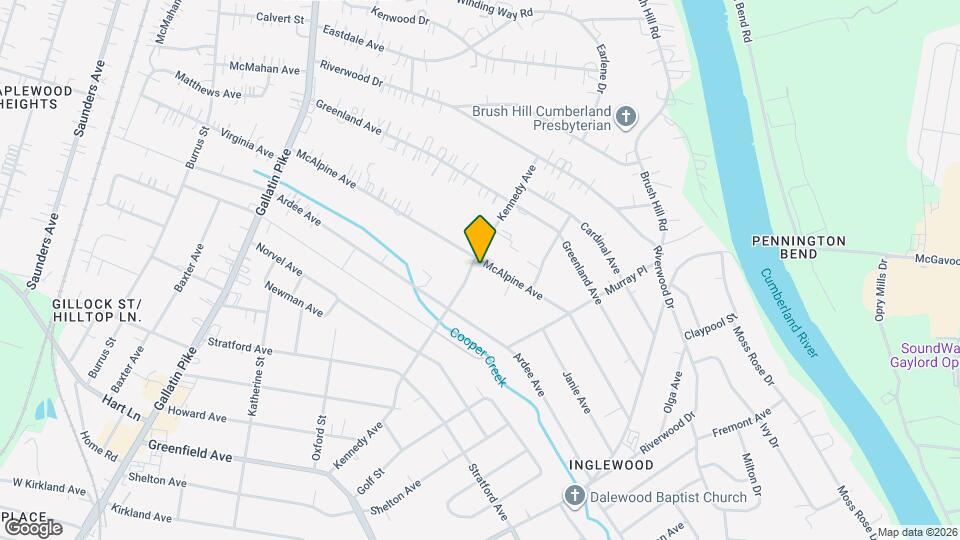 1302 McAlpine Ave Mapa y Detalles de la Ubicación