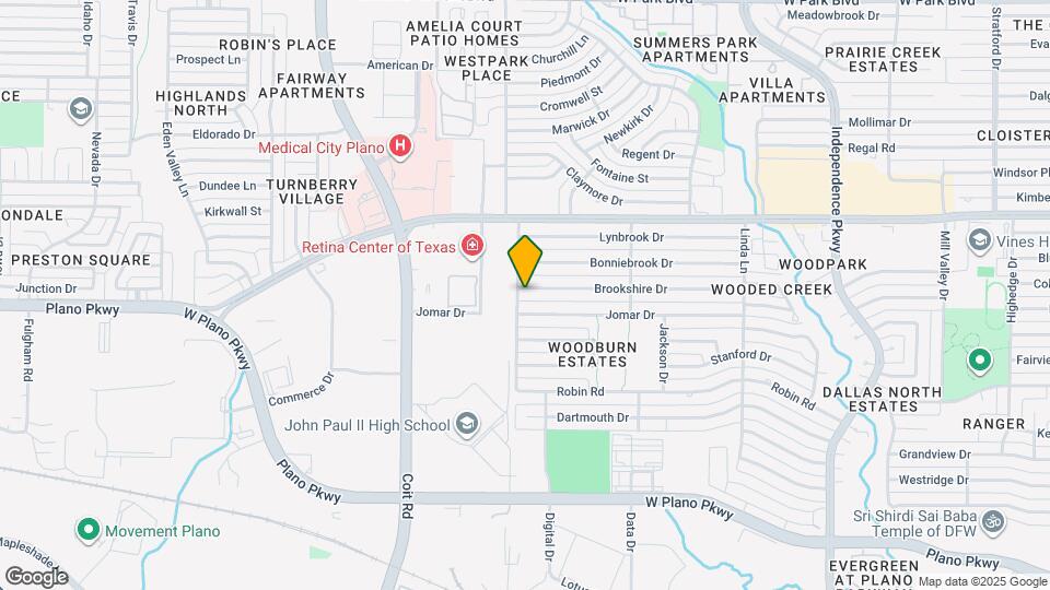 3612 Brookshire Dr Map and Location Details