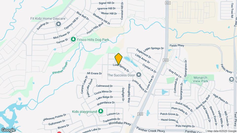 14923 Lone Spring Dr Map and Location Details