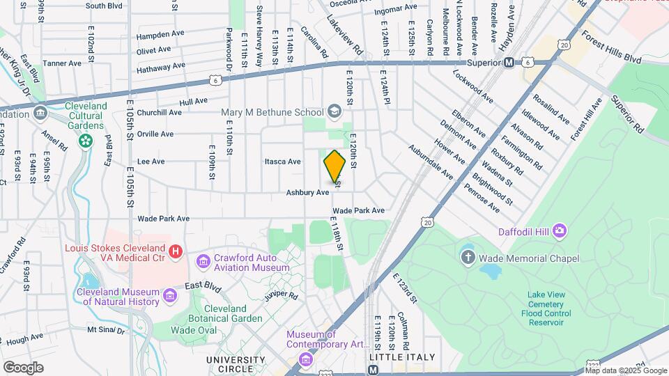 1496 E 118th St Map and Location Details