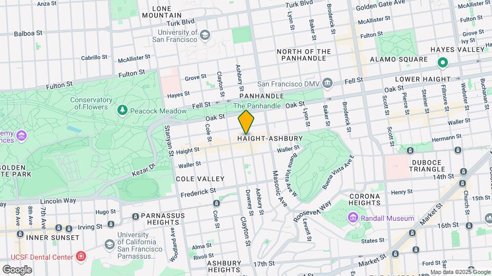 555 Ashbury St Map and Location Details