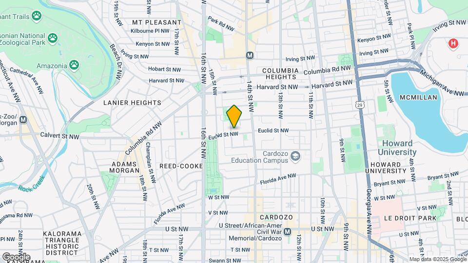 1443 Euclid St NW Map and Location Details