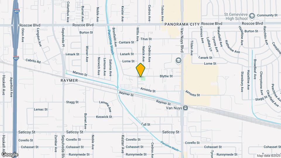 14752 Blythe St Map and Location Details