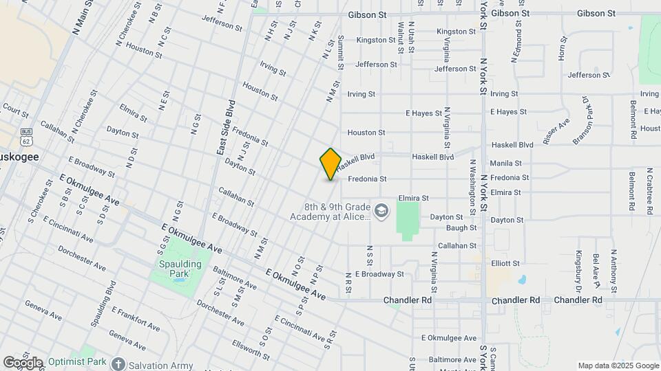 421 N O St Map and Location Details