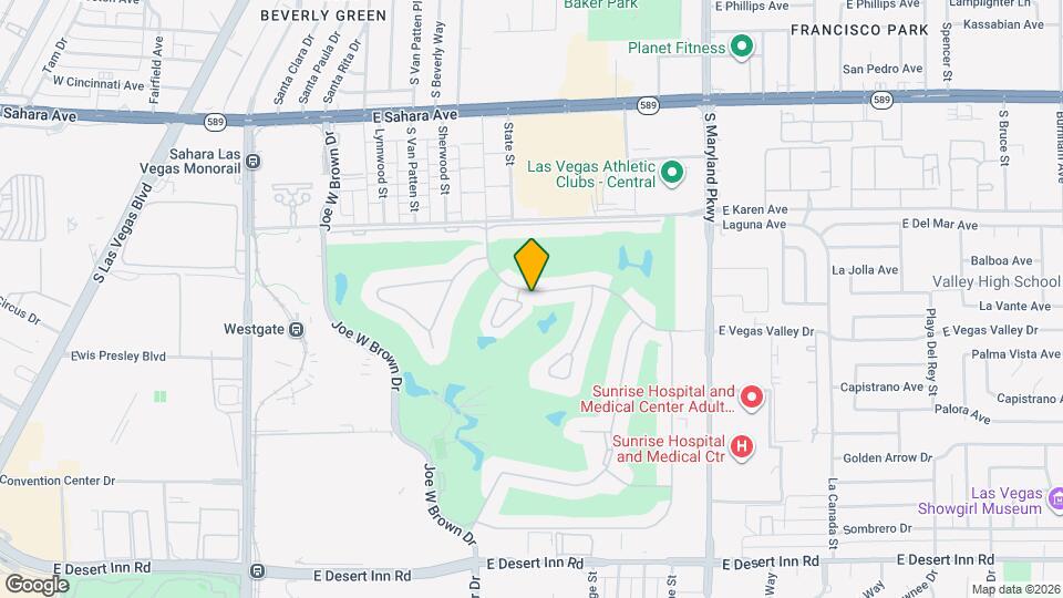 861 Vegas Valley Dr Map and Location Details