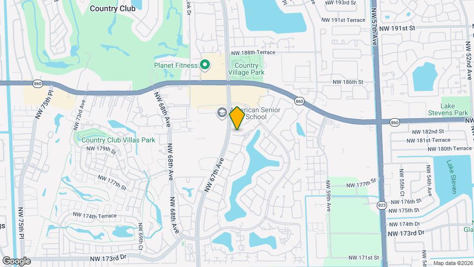 6637 NW 181st Ln Map and Location Details