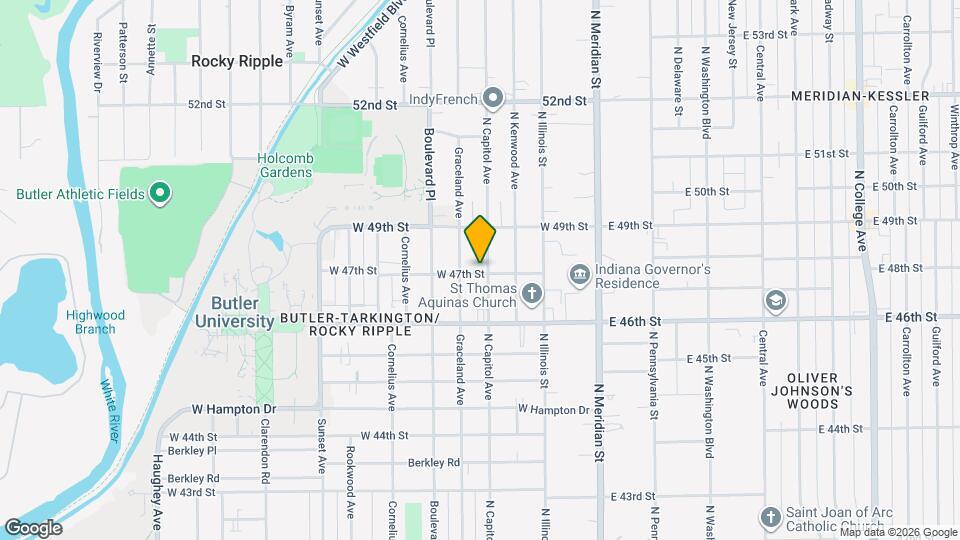 4702 N Capitol Ave Map and Location Details