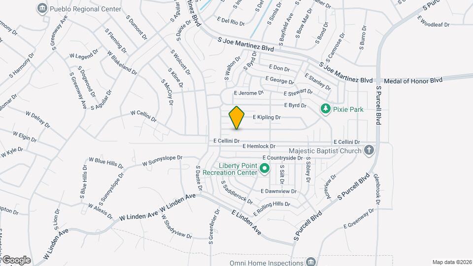 112 E Homer Dr Mapa y Detalles de la Ubicación