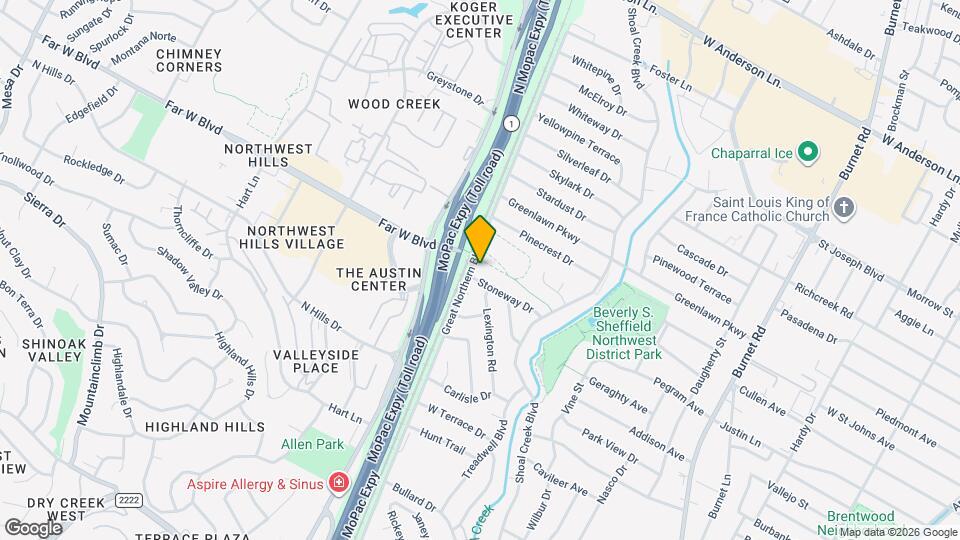 3104 Stoneway Dr Map and Location Details