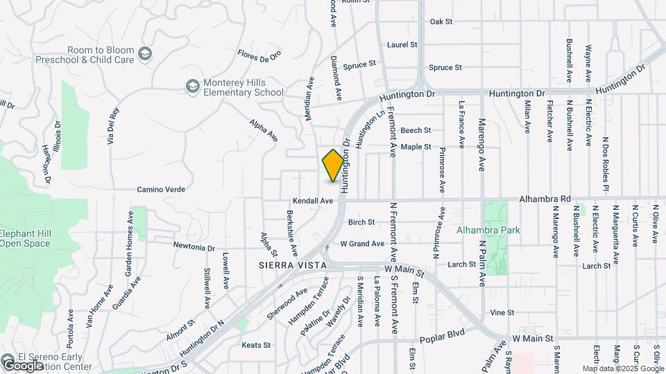 1120 Huntington Dr Mapa y Detalles de la Ubicación
