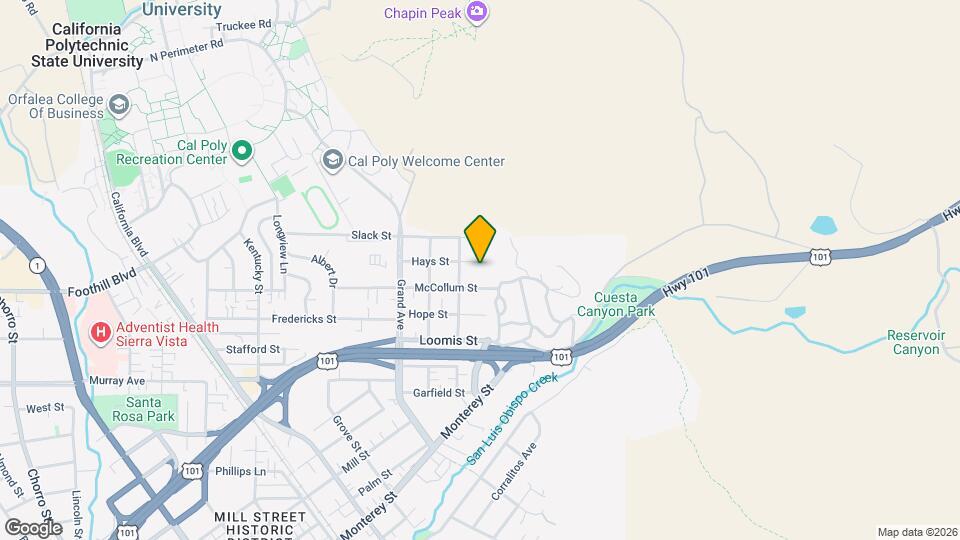 2053 Hays St Map and Location Details