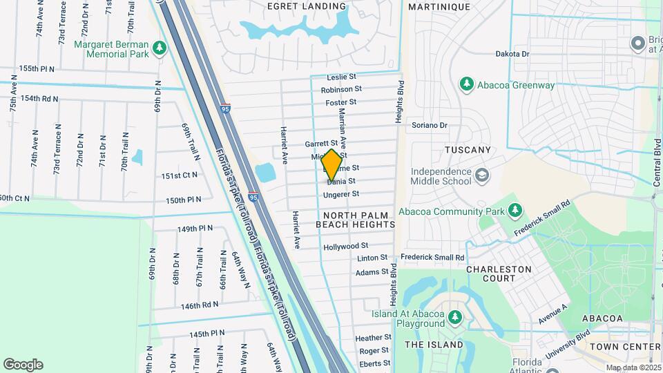 6238 Dania St Map and Location Details