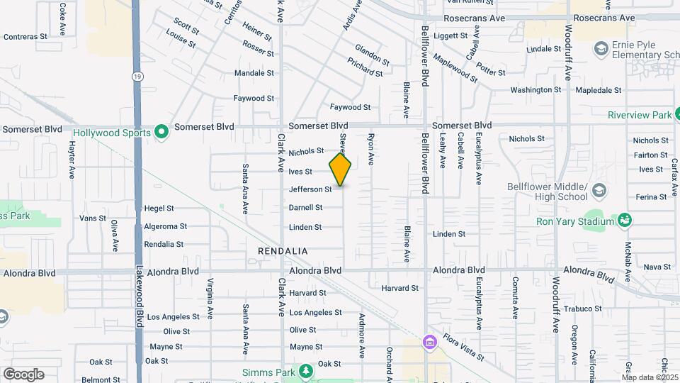 15503 Stevens Ave Map and Location Details