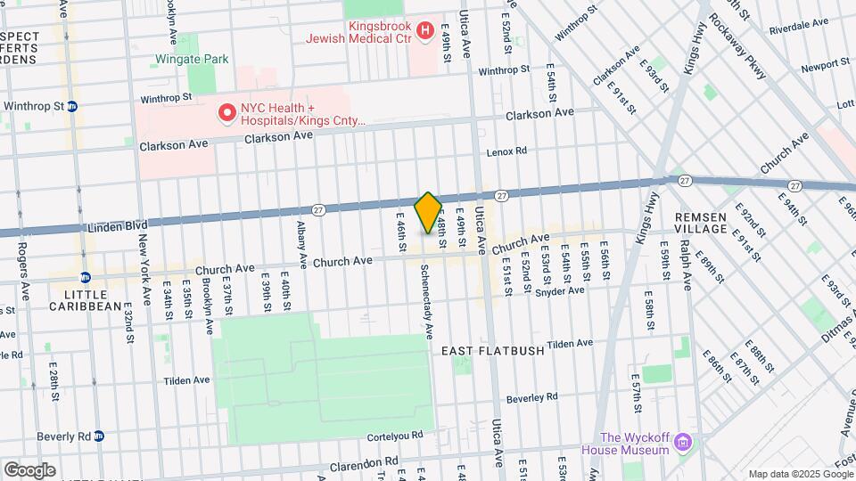 863 Scenectady Ave Mapa y Detalles de la Ubicación
