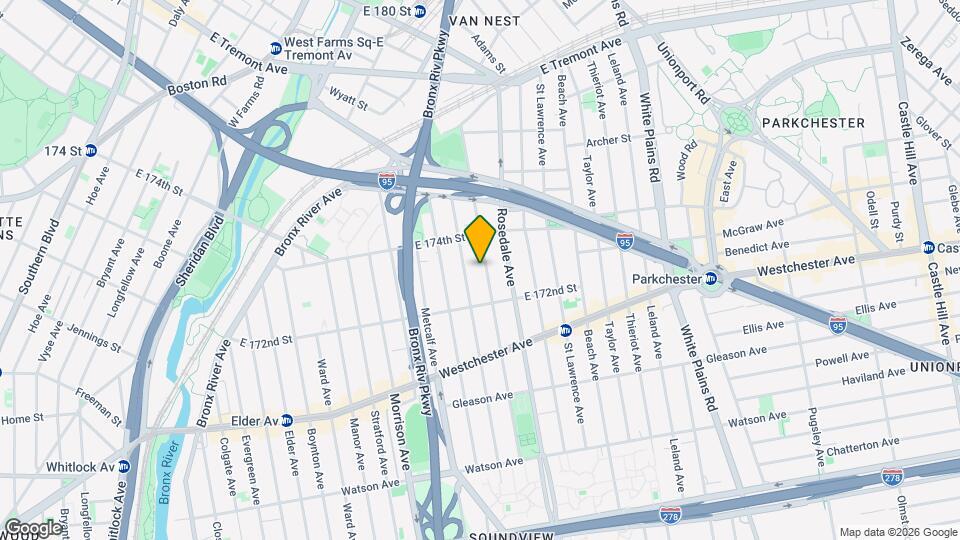 1333 Noble Ave Map and Location Details