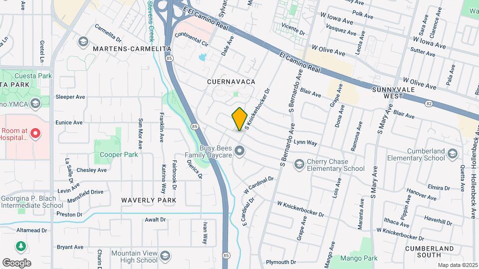 839 S Knickerbocker Dr Map and Location Details