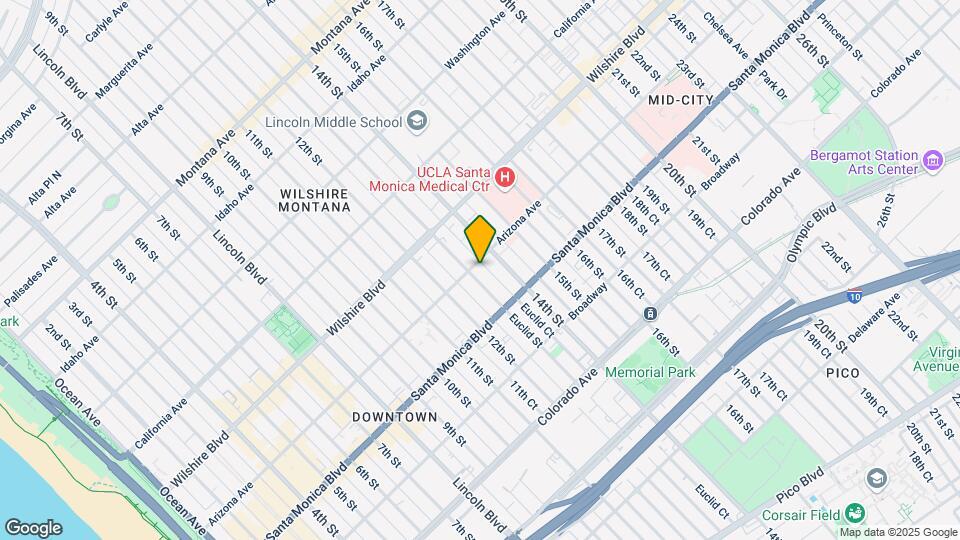 1307 Euclid St Map and Location Details