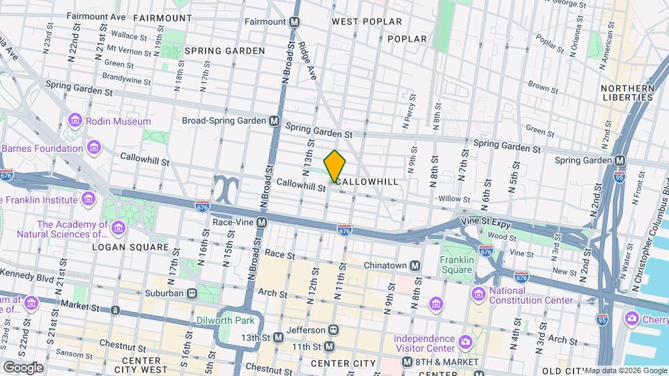 1131 Callowhill St Mapa y Detalles de la Ubicación