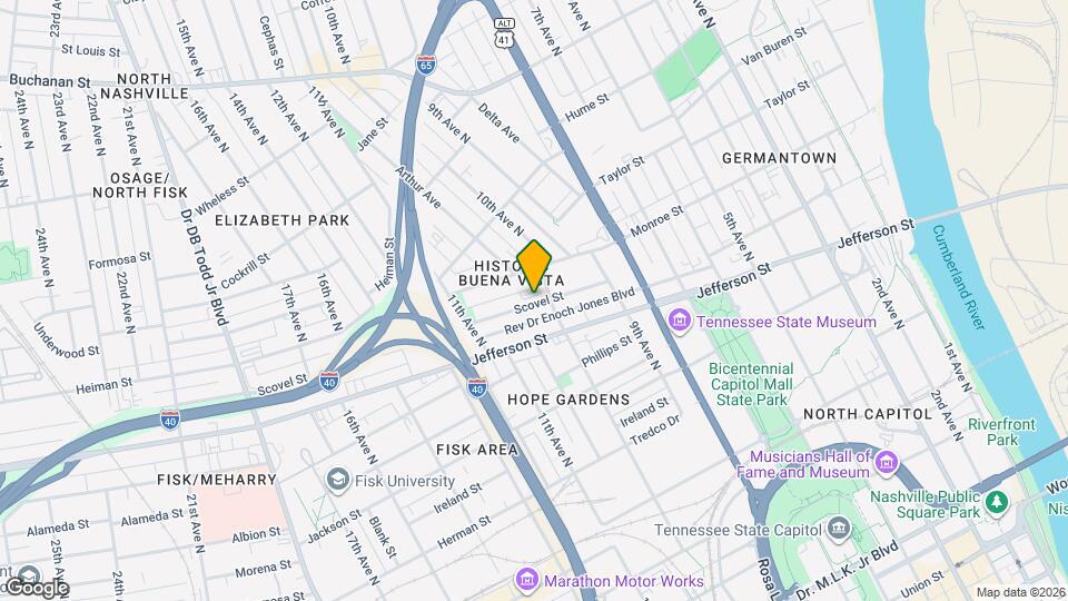 1008 Scovel St Map and Location Details