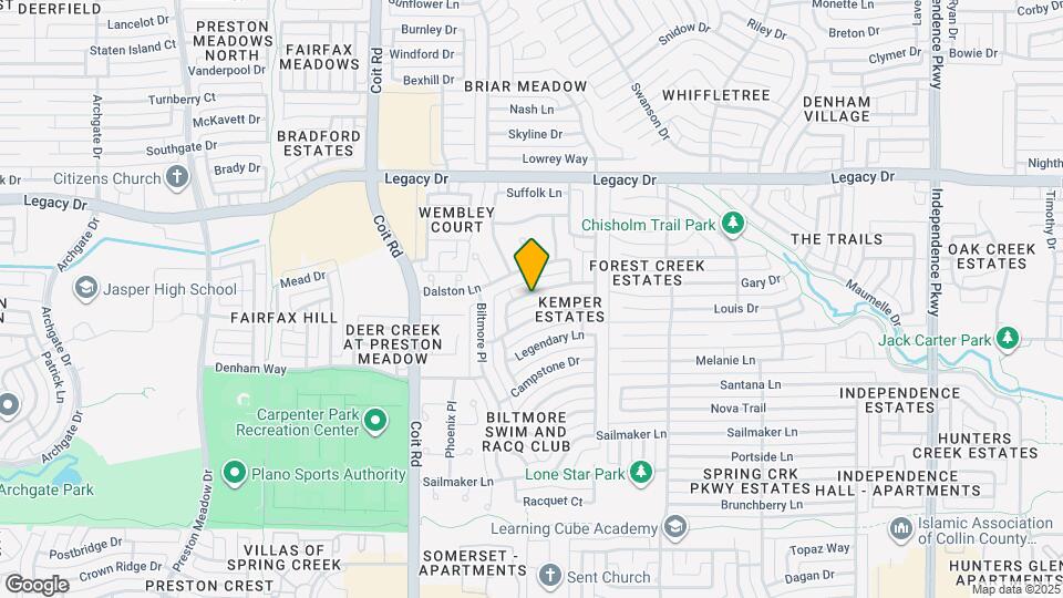 3824 Parkmont Dr Map and Location Details