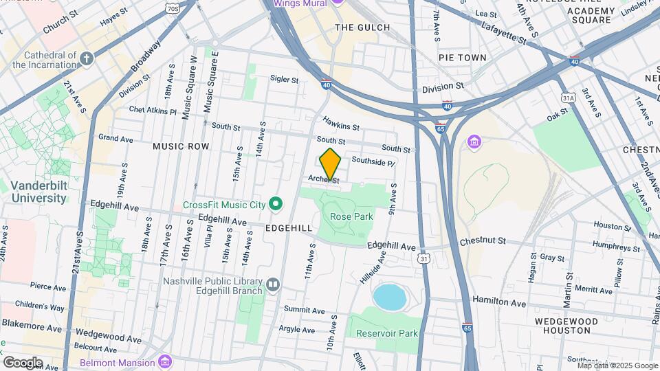 1045 Archer St Mapa y Detalles de la Ubicación