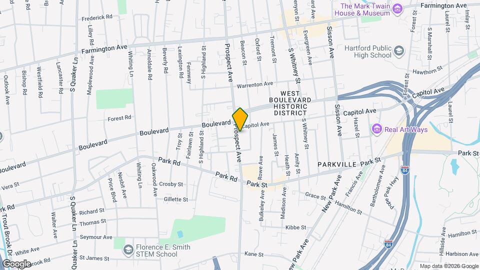 422 Prospect Ave, Unit 3FL Map and Location Details
