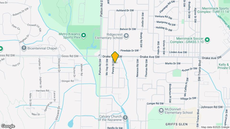 3813 Penny St SW Map and Location Details