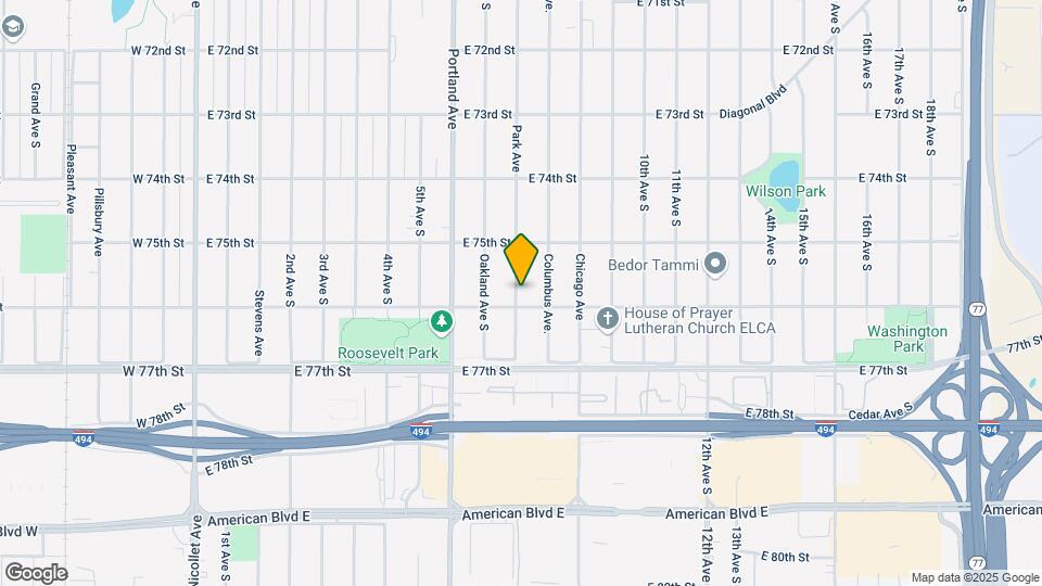 7539 Park Ave Map and Location Details
