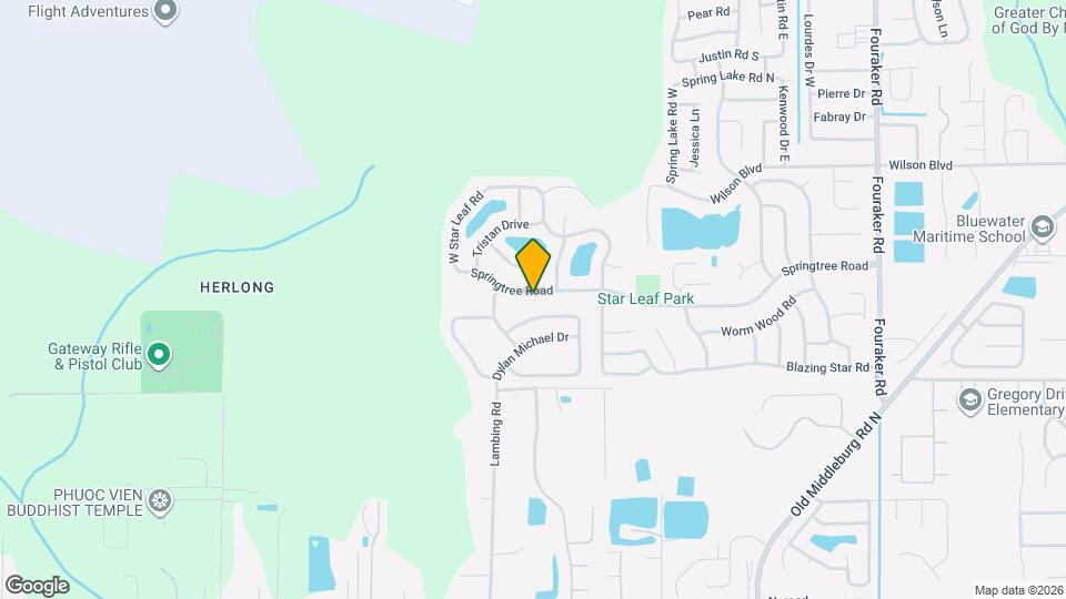 8628 Springtree Road Map and Location Details