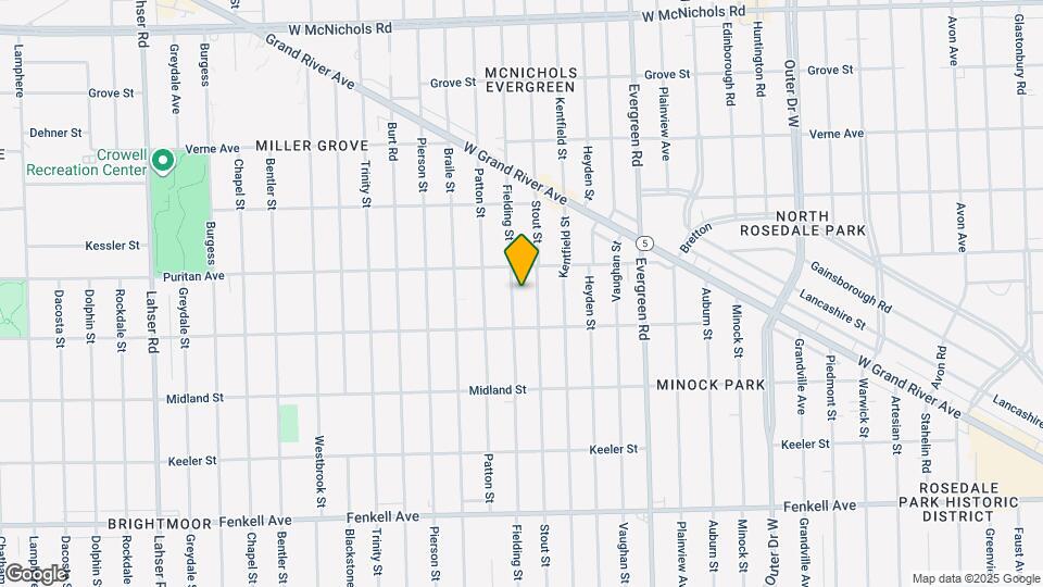 15864 Fielding St Map and Location Details