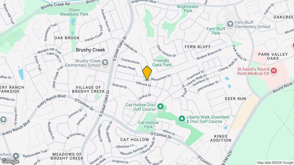 8506 Hillrock Dr Map and Location Details