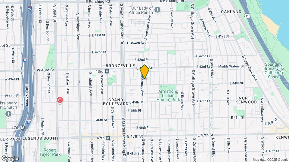 4347 S Vincennes Ave Map and Location Details